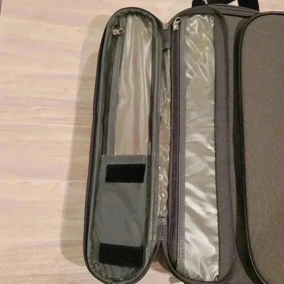 Vintage 1987 Samsonite Silhouett 4 Brown Tweed Adj  Shoulder Travel Bag - ECU - Picture 10 of 15